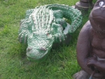 Krokodyl figurka oczko wodne fontanna