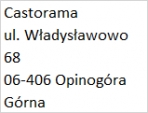 Castorama  ul. Władysławowo 68  06-406 Opinogóra Górna