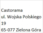 Castorama  ul. Wojska Polskiego 19  65-077 Zielona Góra